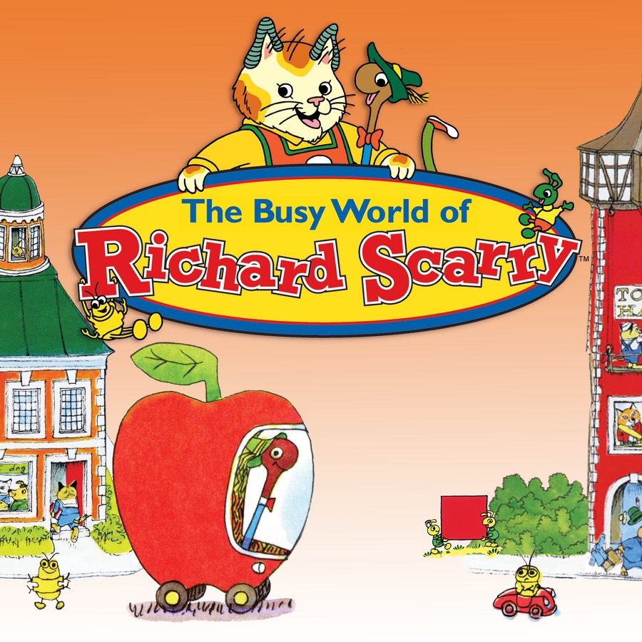 Busiest world. Ричард Скарри. Busy Town Richard Scarry раскраска. Мультсериала бизи-Уорлд Ричарда Скарри. Richard Scarry's Busytown Huckle.